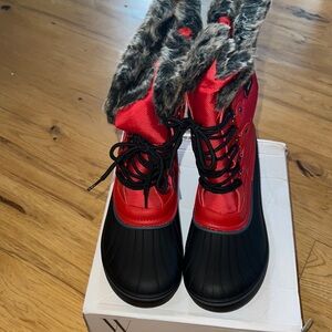 NEW DREAM PAIRS Women DP Canada Snow Boots Warm Fur Lined Waterproof Boots Sz 12